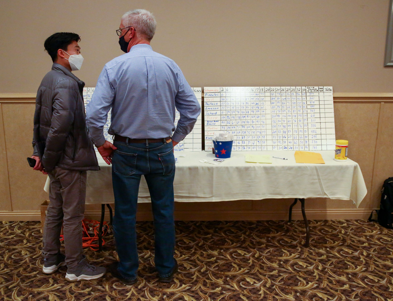 Gerry Scheub and Chris Chyung gather at Andorra Banquets